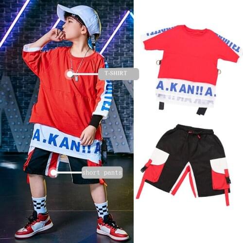 Pally elves Summer 2020 Short Pants Half Sleeve T-shirt Cool Set Street Stlye Hiphop Dancewear