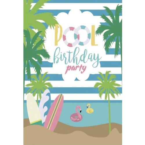 Landscape Backdrop Pool Birthday Party Cartoon Background Decor Newborn Wedding Photography Photo Booth Studio Props
