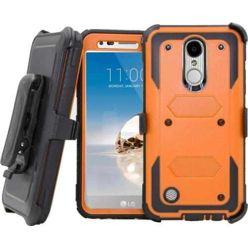 Heavy Duty Hybrid Armor Belt Clip Holster Cover Shockproof Case For LG K10 2017 M250M/K20 Plus/LV5/Harmony/Grace LTE L59BL Capa