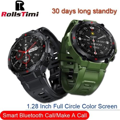 Rollstimi Smart Watch Men Women Heart Rate Monitor Blood Pressure Fitness Tracker Smartwatch Sport wristband Make/receive calls