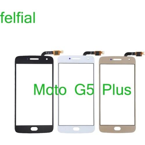 For Motorola Moto G5 Plus XT1680 XT1681 Touch Screen Panel Sensor Digitizer Glass Lens Front LCD Outer Glass Replacement