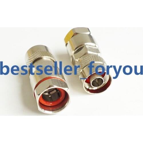 Connector N Male Connector Clamp 1/2" For Corrugated Copper Standard Andrew Heliax Silver