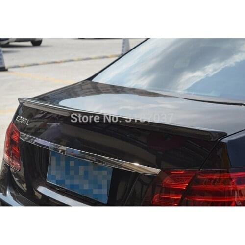 For W212 E320L E260L E300L E63 Spoiler 2008-2014 Carbon Fiber Rear Roof Spoiler Wing Trunk Lip Boot Cover Car Styling