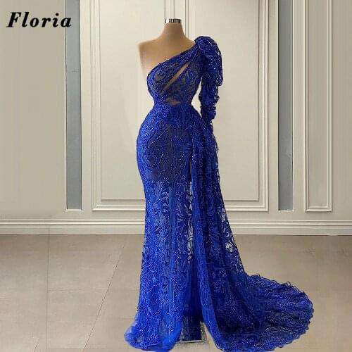 Custom Made Arabic Beaded Evening Dresses Party Dress 2021 Robe De Soiree Red Carpet Gowns Illusion Women Celebrity Prom Dress