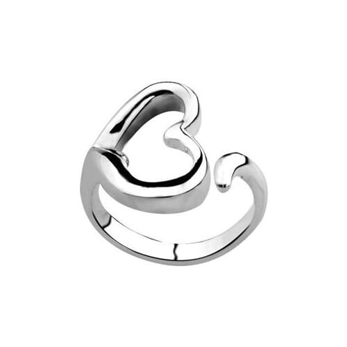 Fres Shipping N925 Sterling Silver color Rings Open Cat Ring For Girl Women Gift Jewelry