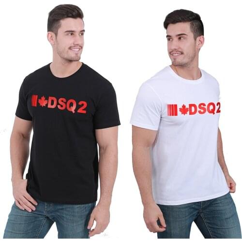 100% Combed Cotton Plain Knitted Fabric High Quality Comfortable Breathable Sweat -wicking Black White Summer T-shirt