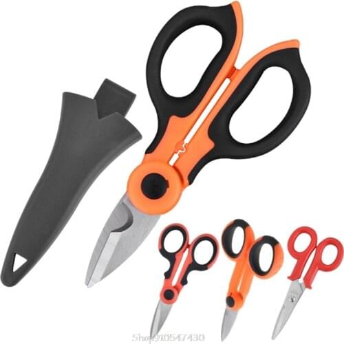 2/1 High Carbon Steel Scissors Household Shears Tools Electrician Scissors Stripping Wire Cut Tools for Fabrics, Paper a N03 20
