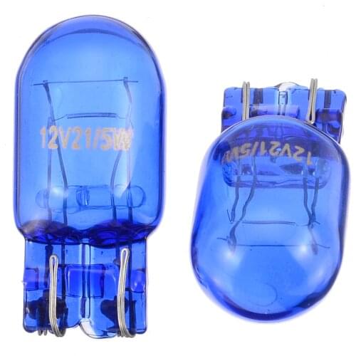 Multipurpose 2pcs T20 7443 W21/5W Auto Halogen White Turn Signal Indicators Lights Stop Brake Tail Light Bulb Sidelight