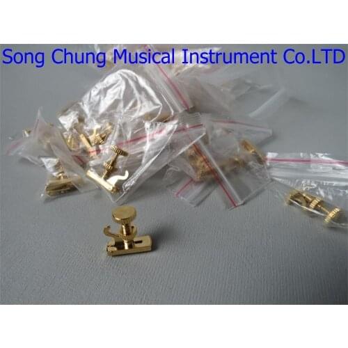 20pcs Golden (British) hill-style violin fine tuners,adjuster for 4/4 violin