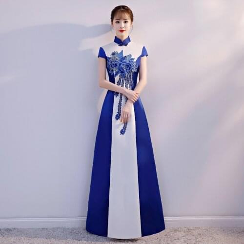 2021 YSQQ chinese dress cheongsam top chinese style dress