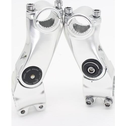 25.4mm mountain bike road bike stem height adjustable silver stem aluminum alloy 25.4*95mm 25.4*110mm bicycle stem