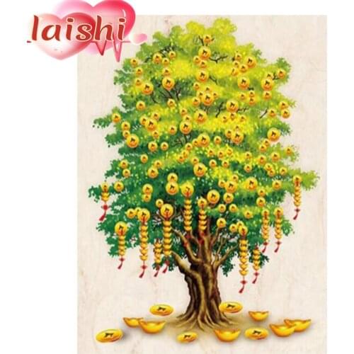5d Diamond Painting Money tree Diamond embroidery Cross Stitch Square Round Diamond Embroidery Handwork Rhinestone Art picture