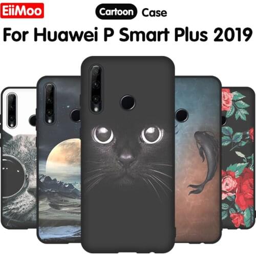 EiiMoo Case For Huawei P Smart Plus 2019 Case For Honor 20E Cartoon Print Silicone Phone Coque For Honor 10i 20i Case Cover