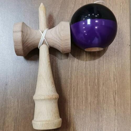 Bicolor Kendama Wooden Toy Professional 18CM Kendama Skillful Juggling Ball Education Traditional Game Toy For Children