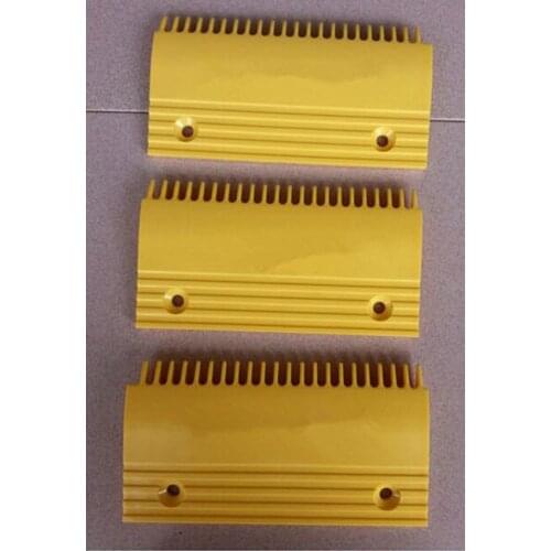Escalator Yellow Plastic Comb Plate QSTJ.S.A.3, QSTJ.S.A.2 ,QSTJ.S.A.1, 203*109*145 199*109*145 22 teeth