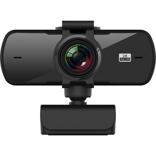 2K Drive-free Built-in Microphone 360 Degrees Rotatable Lens Computer Web Camera