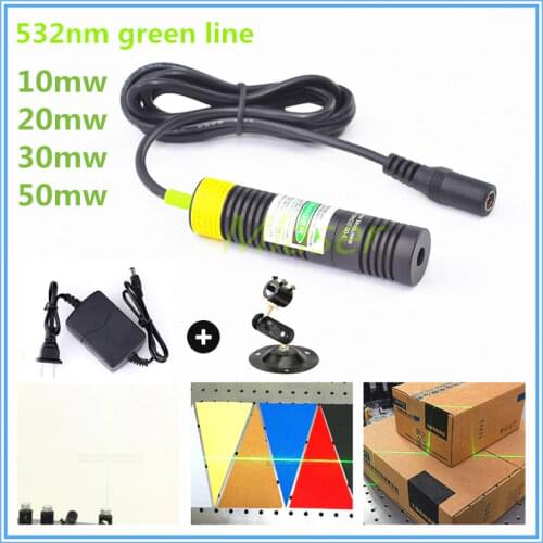 D18mm 532nm 10mw 20mw 30mw 50mw Laser Line Module for Clothes Cutting / Wood Cutting Mechanical Positioning