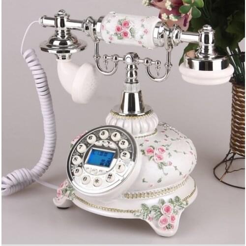 Fashion vintage antique rustic telephone/Handsfree Backlit screen/Caller ID