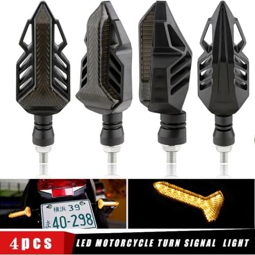 Motorcycle Turn Signals Tail Light LED Flowing Water Flashing Blinker Brake/Running Light DRL Flasher Tail Lamp for Honda