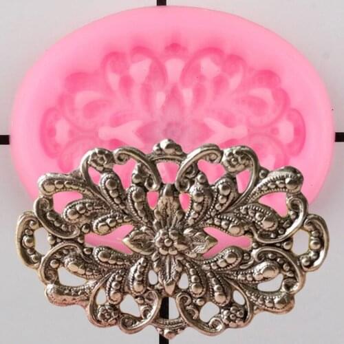 Sugarcraft Relief Cake Border Silicone Mould Party Cupcake Topper Fondant Cake Decorating Tools Candy Resin Clay Chocolate Molds