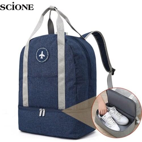 Dry Wet Women Fitness Gym Backpack Independent Shoes Bag Shoulder Training Swimming Travel Sac De Sport Gymtas 2019 New XA899WA