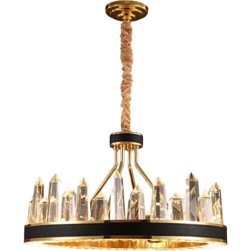 Nieuwe Luxe Ontwerp Woonkamer Led Verlichting Kristallen Lamp Kristallen Kroonluchter Moderne Verlichting Glans