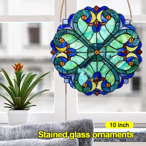 10 Inch Retro Style Stained Hangings Decoration Pendant for Study Bedroom Door Pendant Courtyard