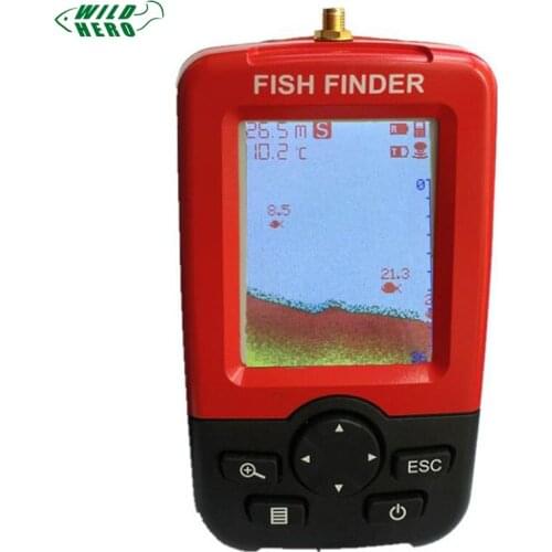 Wildhero Smart Portable Depth Fish Finder with Wireless Sonar Sensor Echo Sounder Fish Finder for Lake Sea Fishing
