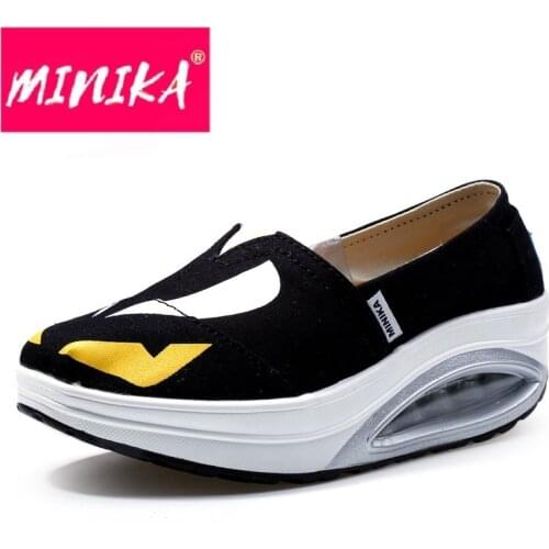 Women Toning Sneaker Slimming Increased Fitness Walking Shoes Workout Massage Woman Wedge Sneakers Aa11008