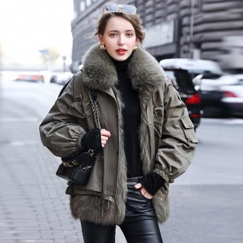 2020 LAY winter coats women women coats and jackets winter white fur coat autumn jacket women
