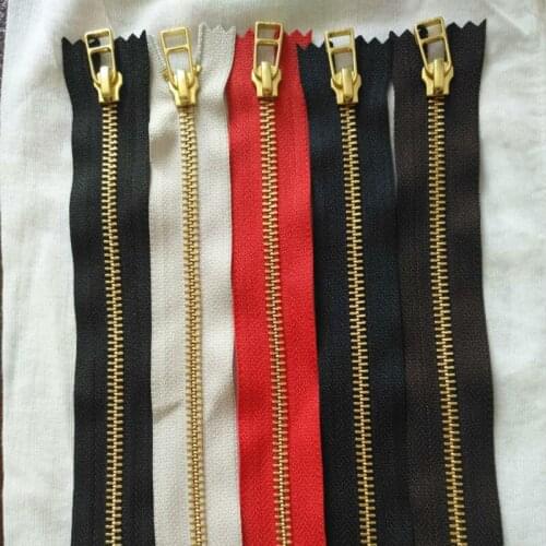 100 PCS/LOT YKK METAL Zipper 5# 20CM CLOSE END BLACK BLUE COFFEE LEATHER HANDBAG CRAFT DIY Sewing Accessories ART Wholesale