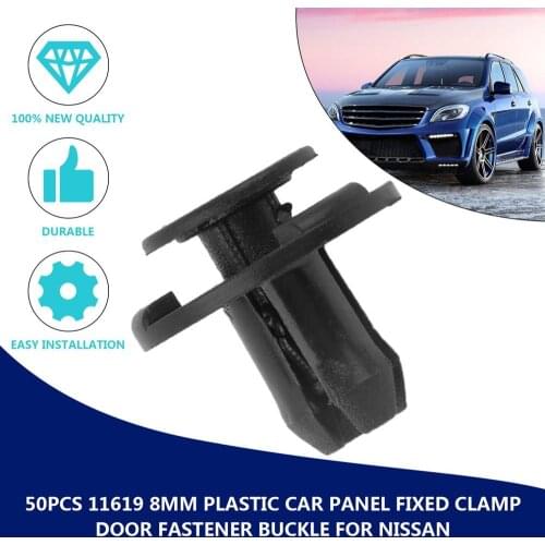 11619 8MM Plastic Car Interior Trim Card Panel Fixed Clamp Door Fastener Buckle with Plastic Material for Nissan for Infiniti