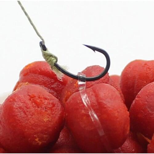 120PCS carp fishing accessories Boilies with elastic bait particle bait strap to stop moving fishing tackle