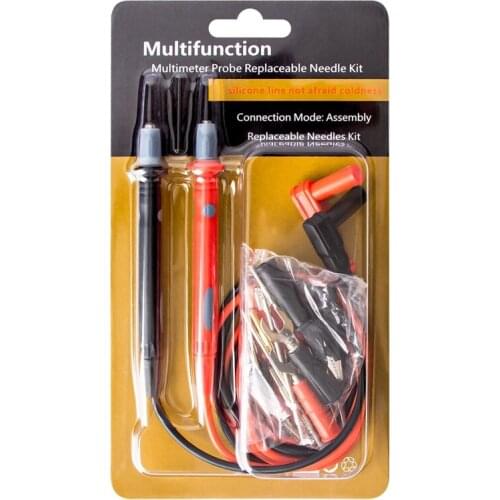 22PCS/SET 1000V Multi-function Multimeter Test Kit Test Leads Replaceable Probe 23GB