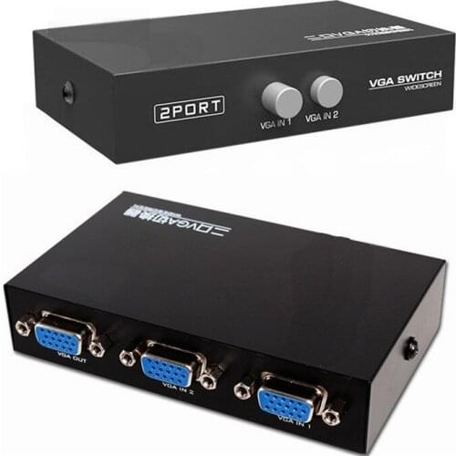 50set 2x1 or 1x2 4x1 or 1x4 Bi-Directional 2 Port VGA SVGA HD15 Video Switch Switcher Selector MT-15-2CF 4CF