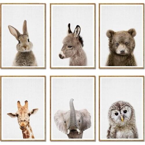 5D Diamond Painting Animal Rabbit Elephant Deer Full Diamond Cross Stitch Owl Squirrel Picture Diamond Mosaic Home Decoration