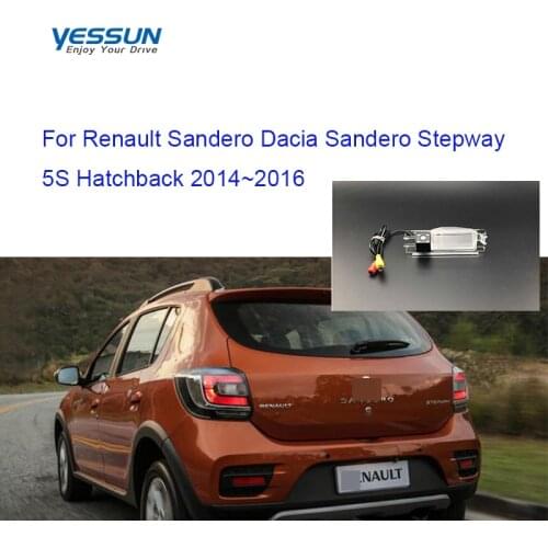Yessun car rear camera For Renault Sandero/Dacia Sandero Stepway II Stepway 2 5S Hatchback 2012~2019 rear view camera