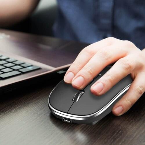 2.4GHz Wireless Mouse Silent Optical Mice with USB Receiver + USB Type C Adapter Multi-functional Gaming Supplies Products