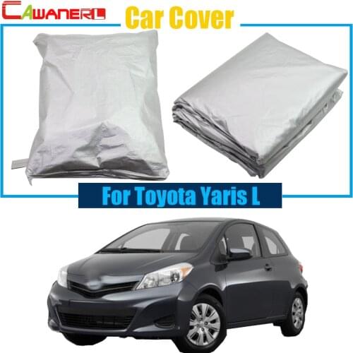 Cawanerl Outdoor Car Cover Sun Shade Rain Snow Resistant Protector Cover Anti UV For Toyota Yaris L Free Shipping