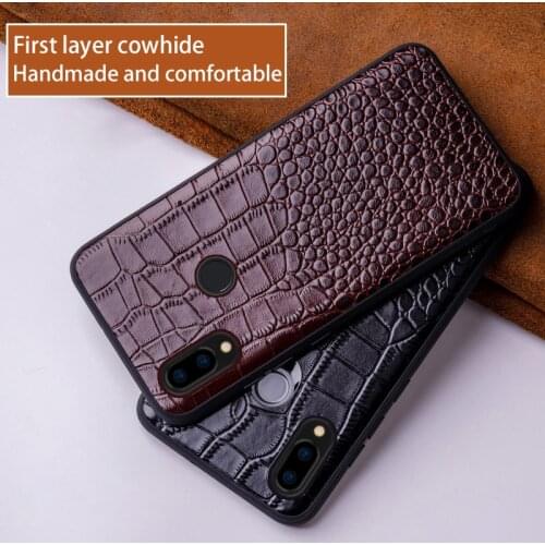 Cowhide Phone Case For Xiaomi 8 9 SE 9T A1 A2 lite A3 F1 Mix 2s Max 3 Case For Redmi 6 6a Note 5 6 7 Pro 7A Luxury Back Cover