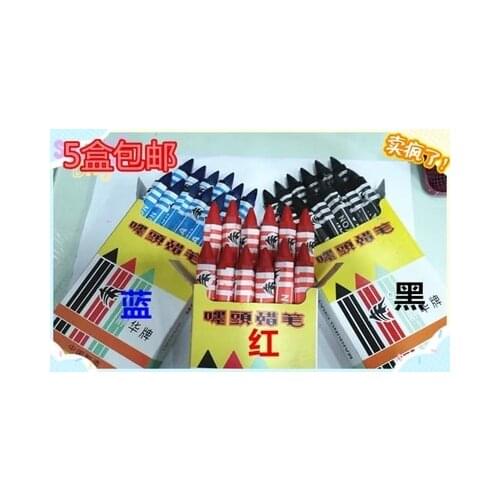 Woodworking crayon mark pen Specialty caryon red black blue 12pcs free shipping