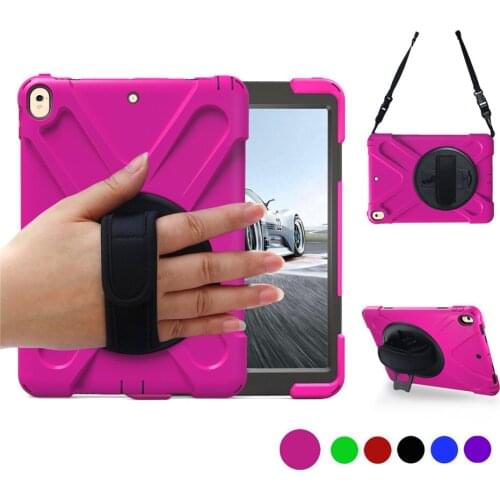 For IPad Air 3 10.5 2019 W/360 Rotating Kickstand Drop Shockproof Heavy Duty Cover for IPad Pro 10.5/iPad Air 3 10.5+Hand Strap
