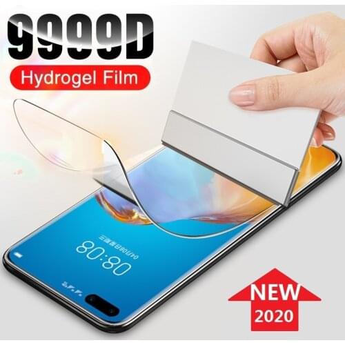 Protective On For Huawei P40 Lite E P30 P20 Pro P10 Plus P Smart 2019 Z Hydrogel Film Screen Protector Film Not Glass