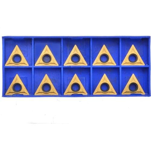 10Pcs/Box Golden TCMT16T304 VP15TF Indexable Carbide Inserts For Steel Stainless Steel Finishing and Semi-finishing