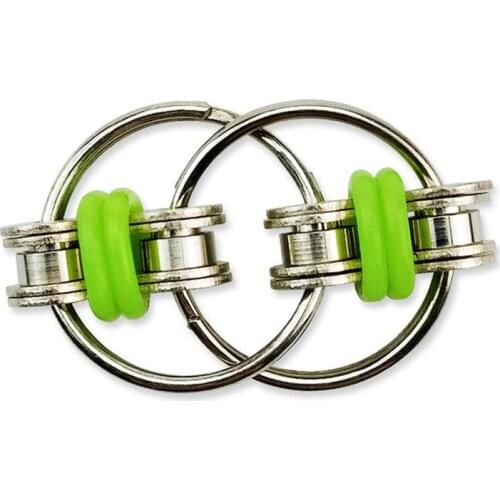 Anti Stress Metal Fidget toys New Key Ring Hand Spinner Bearing Tri-Spinner EDC Toy For Autism ADHD Adult and Children