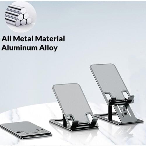 YelWong Metal Fold Adjustable Phone Bracket Tablet Holder Portable iPad Stand Desktop Bracket Aluminum Alloy for iPhone Xiaomi