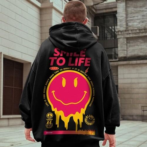 2021 Autumn New Mens Hoodies Sweatshirts Cartoon Print Fleece Oversized Hoodie Fashion Hip Hop Men Sweatshirt Couple Hoodies