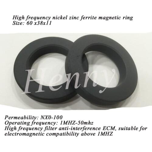 Nickel-zinc Ferrite Ring 60X38X11 NXO-100 High Frequency Filter Anti-jamming Barron, Permeability 100