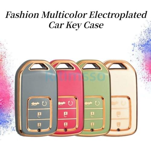 New TPU Car Remote Key Cover Case Shell for Honda Civic City Accord CRV CR-V XR-V Odyssey Vezel Jade Crider Fit Accessories