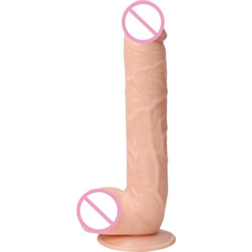 28*5CM Flesh Giant Huge Dildo Super Big Dick Anal butt Large Dong Realistic Penis Female Masturbator Sex Toys For Women
